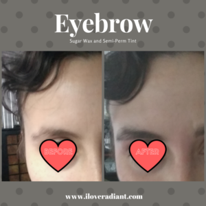 Eyebrow Tinting and Waxing